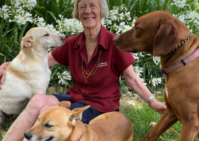 Marie and her dogs